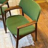 Vintage Scandinavian oak armchair by Ejner Larsen & Aksel Bender Madsen for Fritz Hansen