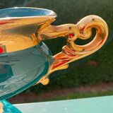 Vintage porcelain rose planter vase