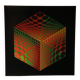 Planche Victor Vasarely – "Structure Universelle de l'Hexagone" – Op A