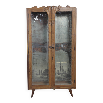 Art deco teak cabinet 1930s - 146x80x36cm