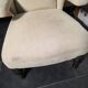 Napoleon III crapaud armchair with a reclined backrest