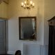 Golden bronze and crystal chandelier