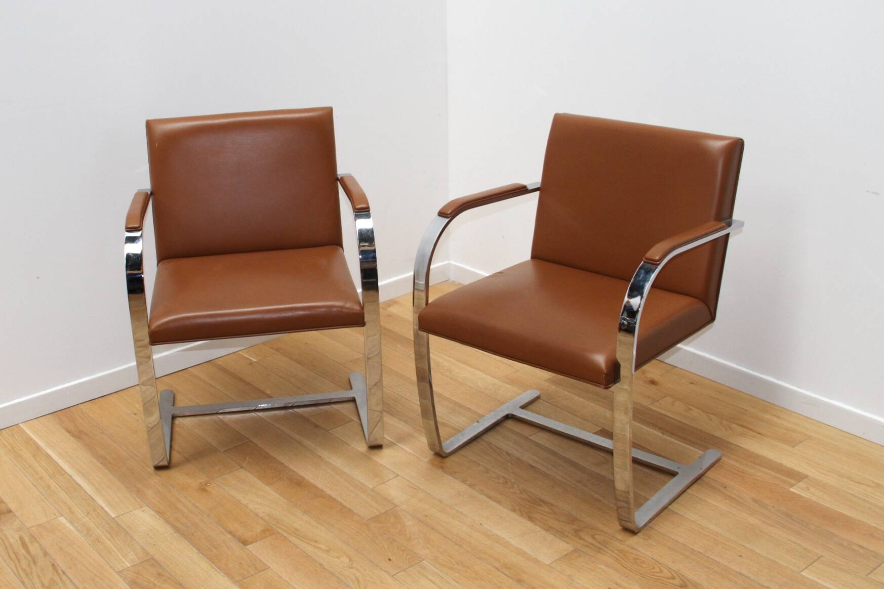 Pair of BRNO armchairs, Mies Van Der Rohe