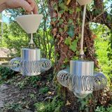 Pair of 70s pendant lights