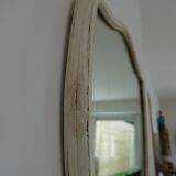 Miroir en bois patiné