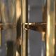 Italian brass chandelier with glass icicles from Sciolari, 1970
