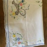Hand-embroidered centerpiece