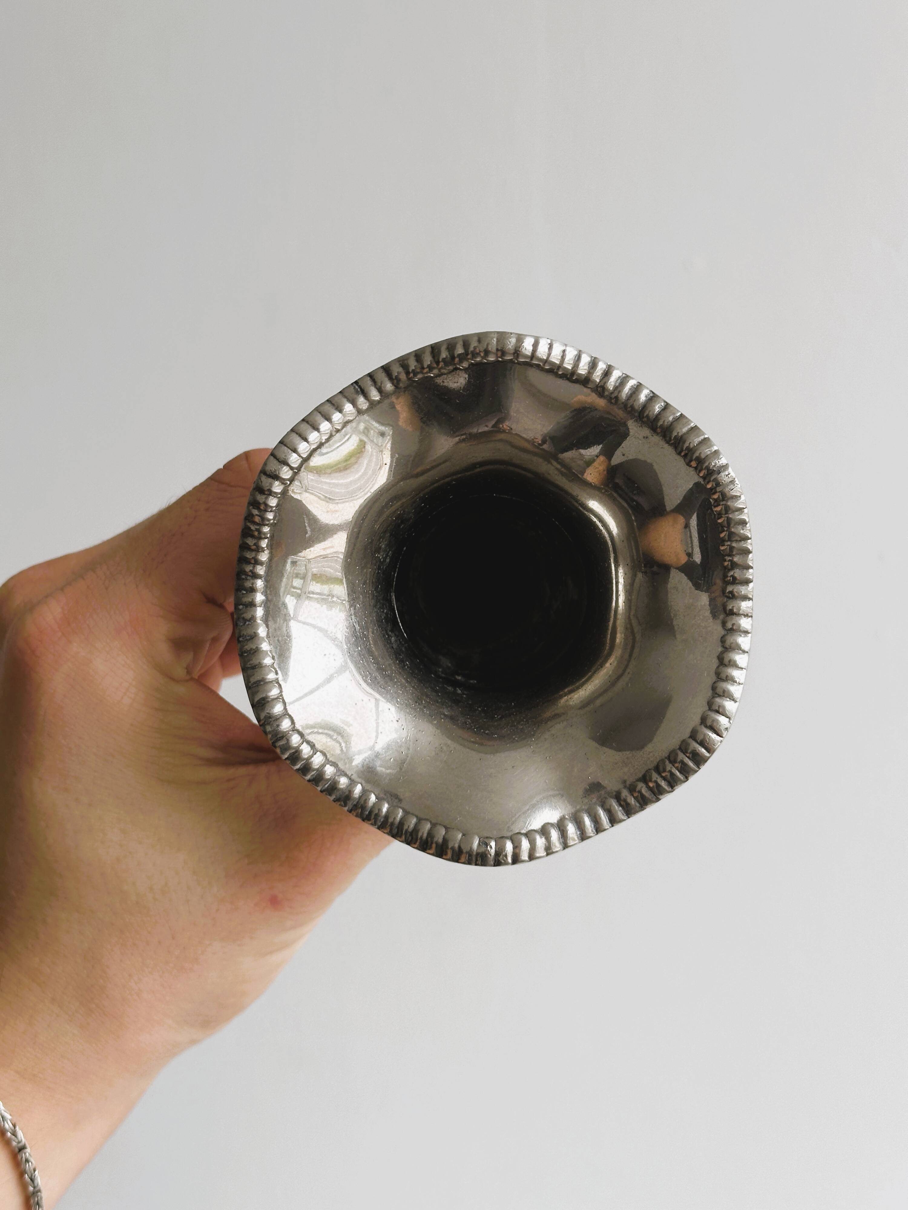 Vintage silver-plated soliflore