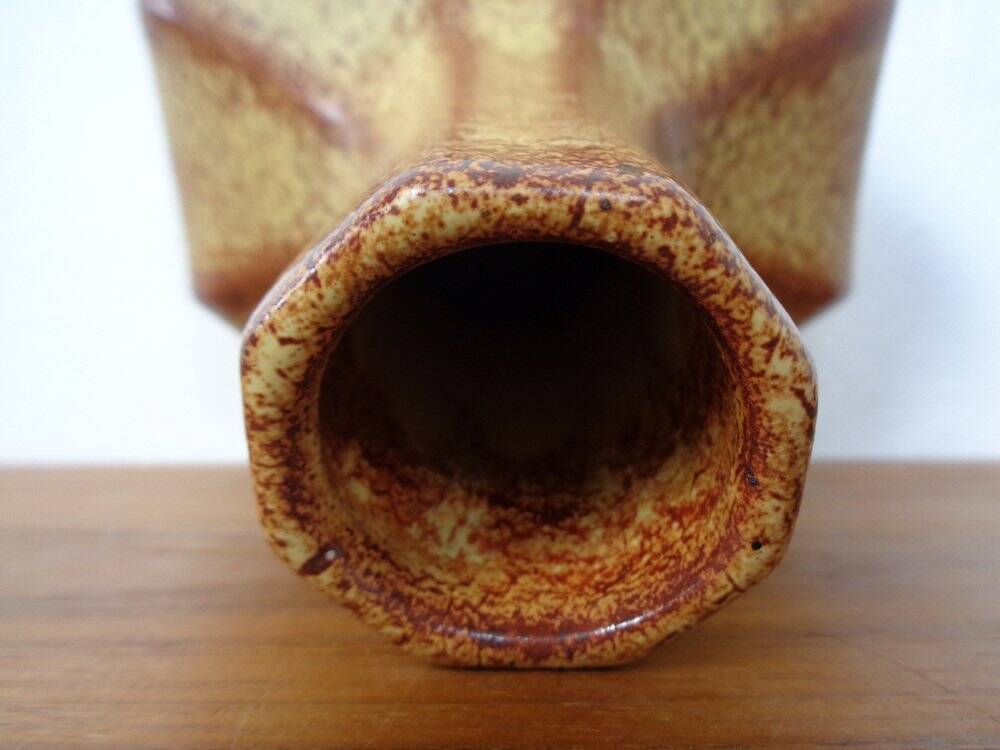 Italian ceramic vase by Roberto Rigon for Bertoncello, 1960s.