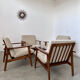 Set of 4 armchairs beech scandinavian