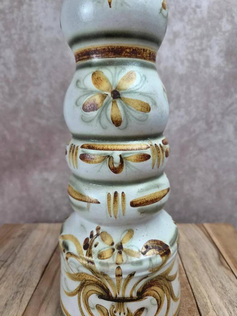 Large candlestick vase Keraluc Quimper Bo4 decor G6 – Georges Allier