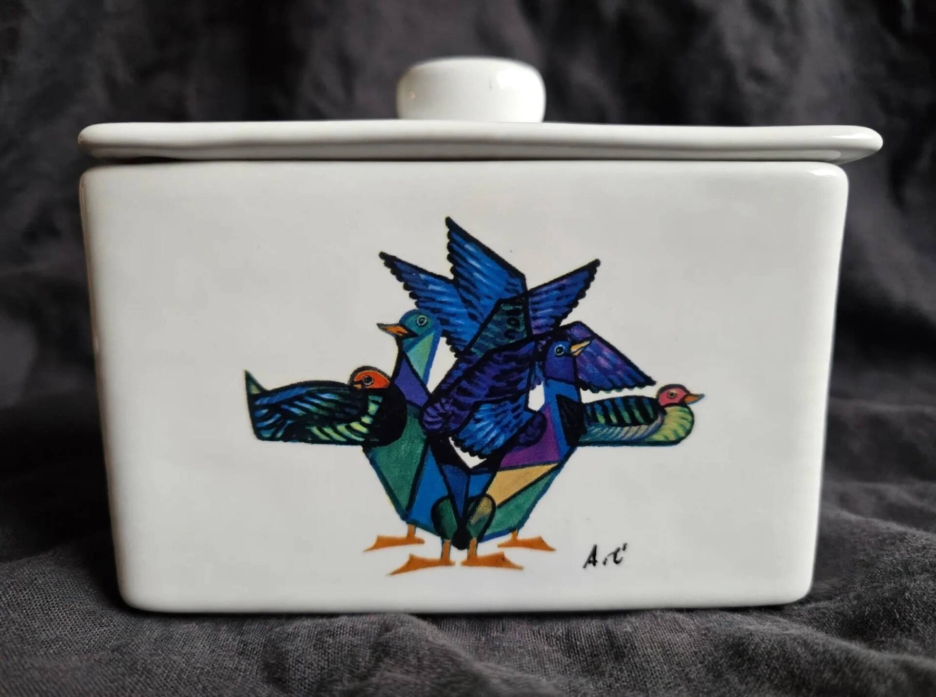Terrine of foie gras Rougié Sarlat collection 2001 - collectible porcelain