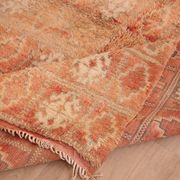 Peach Vintage Moroccan Rug 176 x 287 cm, Berber Wool Rug, Handmade Boho Rug