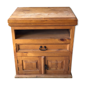 TV cabinet in raw wood to be relooked