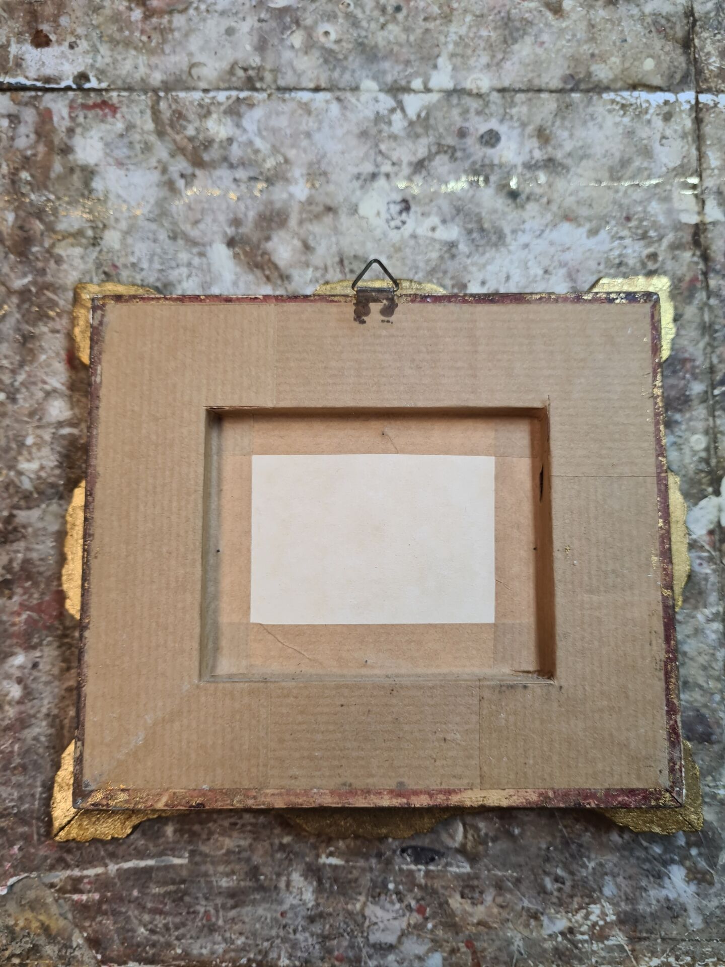 Cadre ancien avec peinture orientaliste