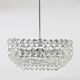 Large square chandelier by Bakalowits with diamond-shaped crystals, Austria, 1950s.