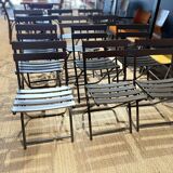 Black Folding Square Chair