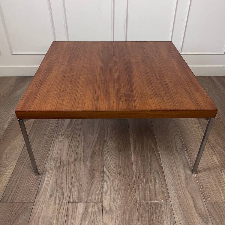 Large vintage square coffee table