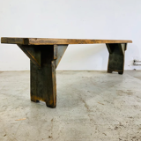 Authentic wooden bench from the Czech Republic