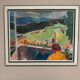 Swedish Oil on Panel – “Balcony View” by John Hedman