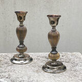 Pair of antique candle holders