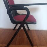 Chair university tablet design vintage Dorsal Emilio Ambasz & Giancarlo Piretti for Openark