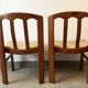 Set of 2 Scandinavian chairs, 1960s. Seats to be redone.