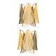 Amber Rondini Murano Glass Gold Wall Sconces by Simoeng, Set of 2