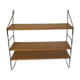 Vintage thong shelf wood and metal