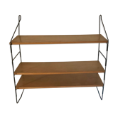 Vintage thong shelf wood and metal