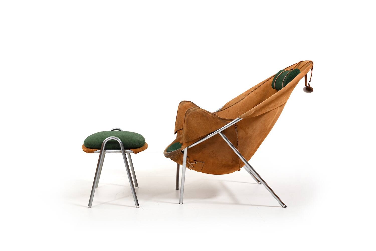 BO-360 Chair and Footstool by Erik Ole Jørgensen for Bovirke 1953