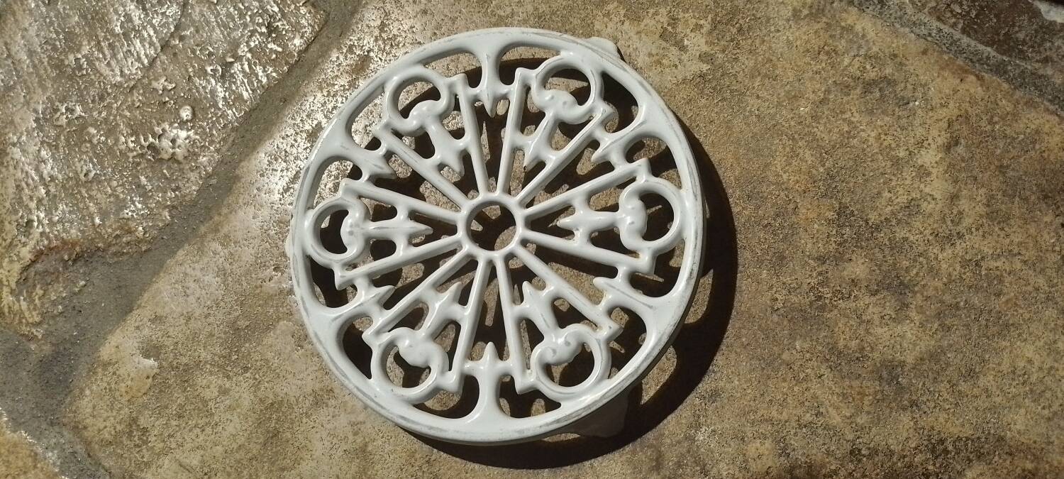 Vintage cast iron trivet