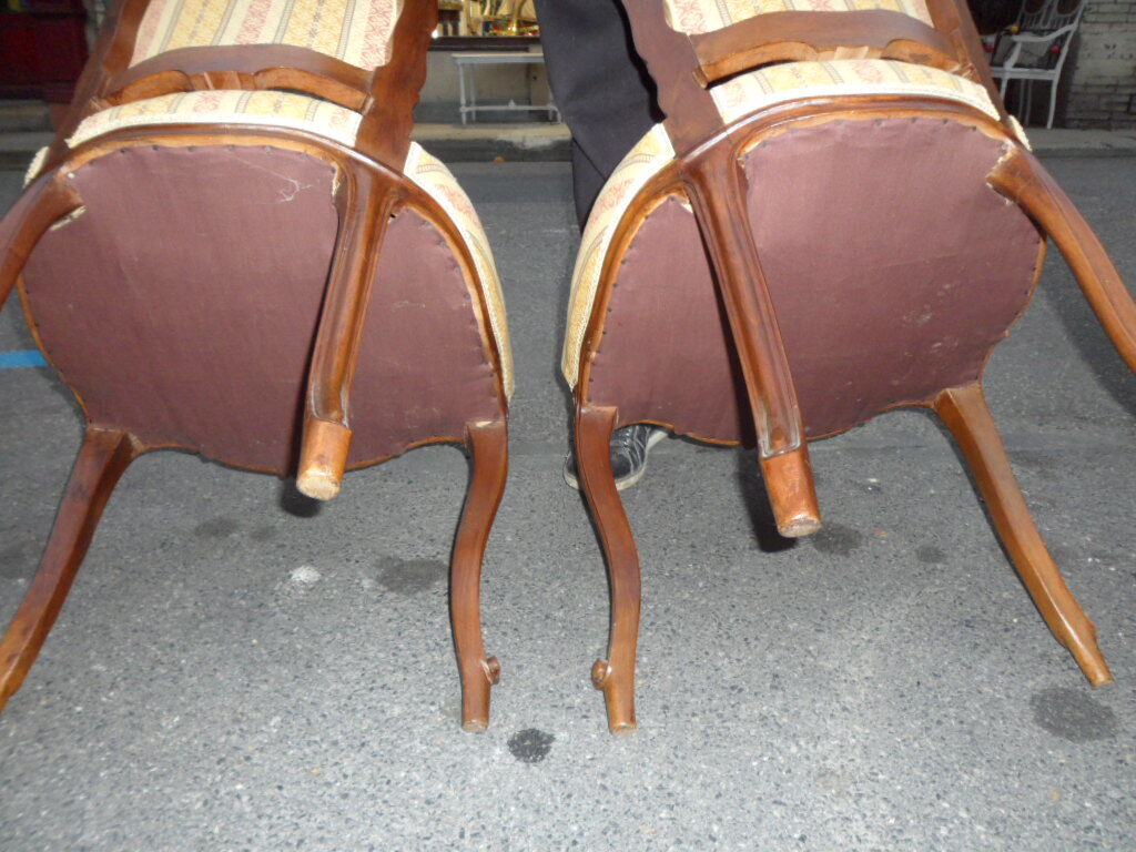 Paires chaises louis XV