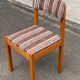 Scandinavian chair Baumann, solid beech wood with light beech and beige burgundy wool.