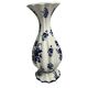 Capodimonte, blue and white ruffled vase, Italy, 20th century