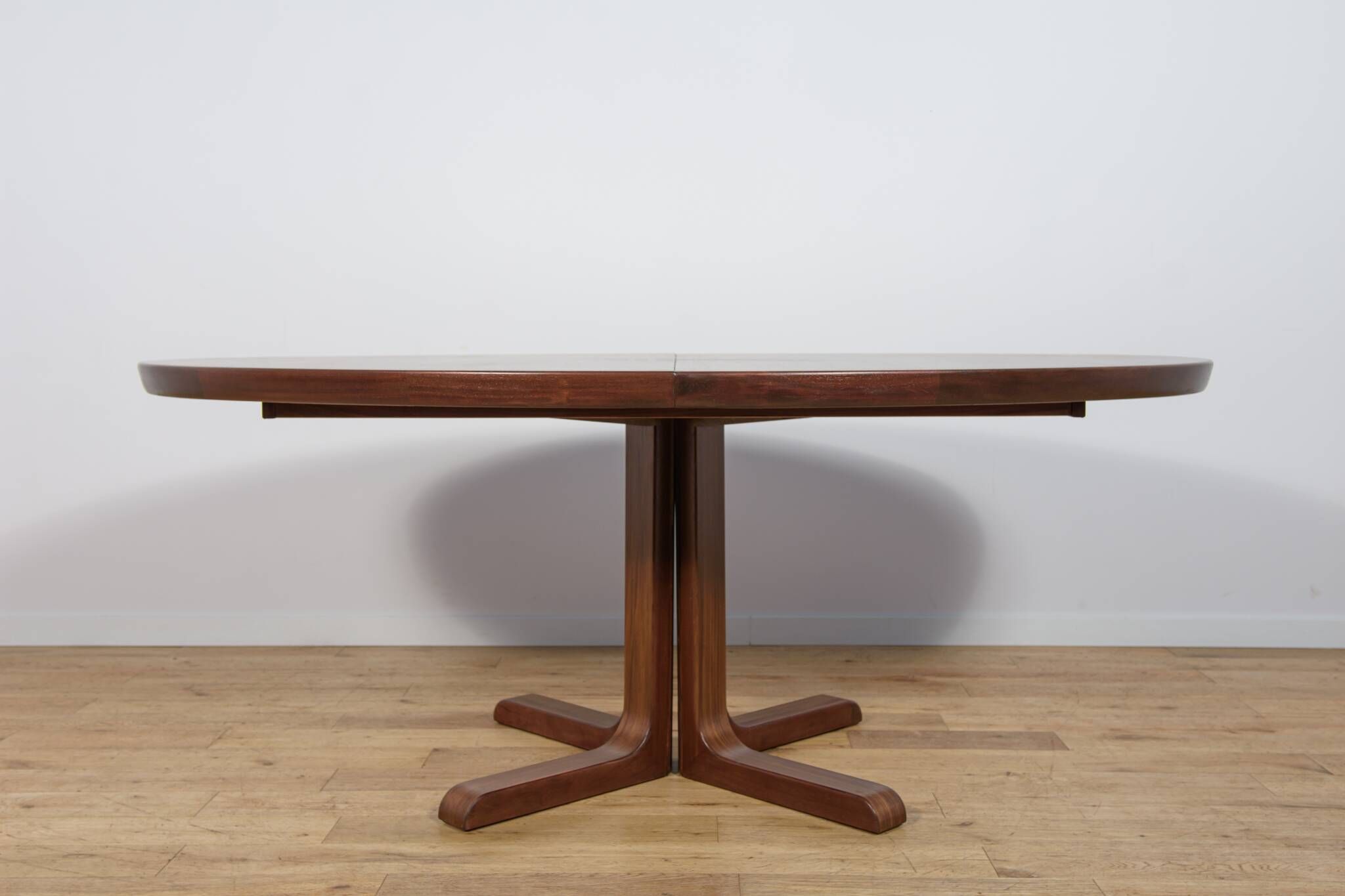 Mid-Century Oval Rosewood Extending Dining Table by Skovby, Denmark, 1960s