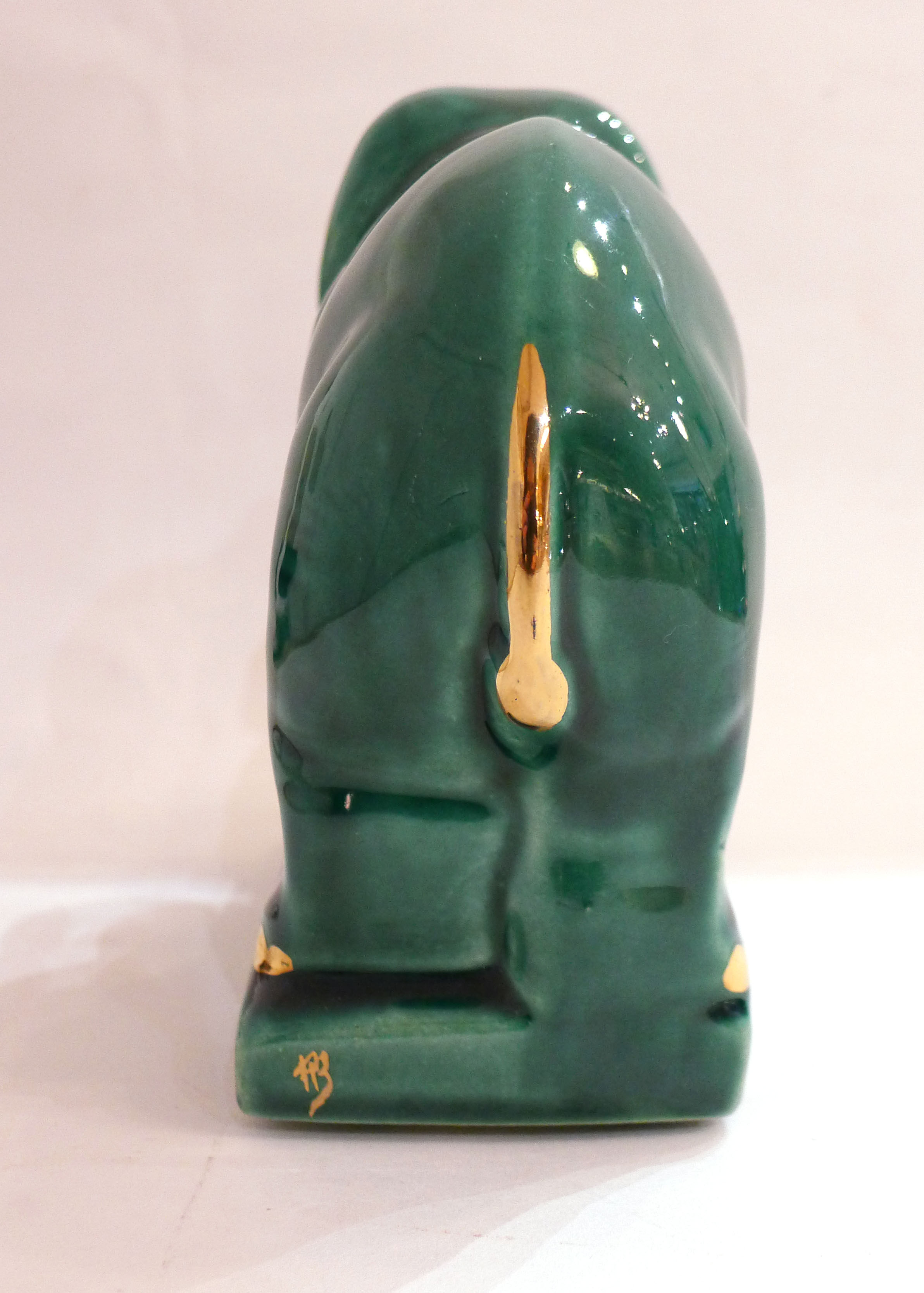 Elephant art deco bookends