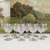 12 Baccarat crystal "Nancy" port wine glasses