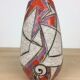 Stylized bird vase Fratelli Fanciullacci, Italian ceramic 50