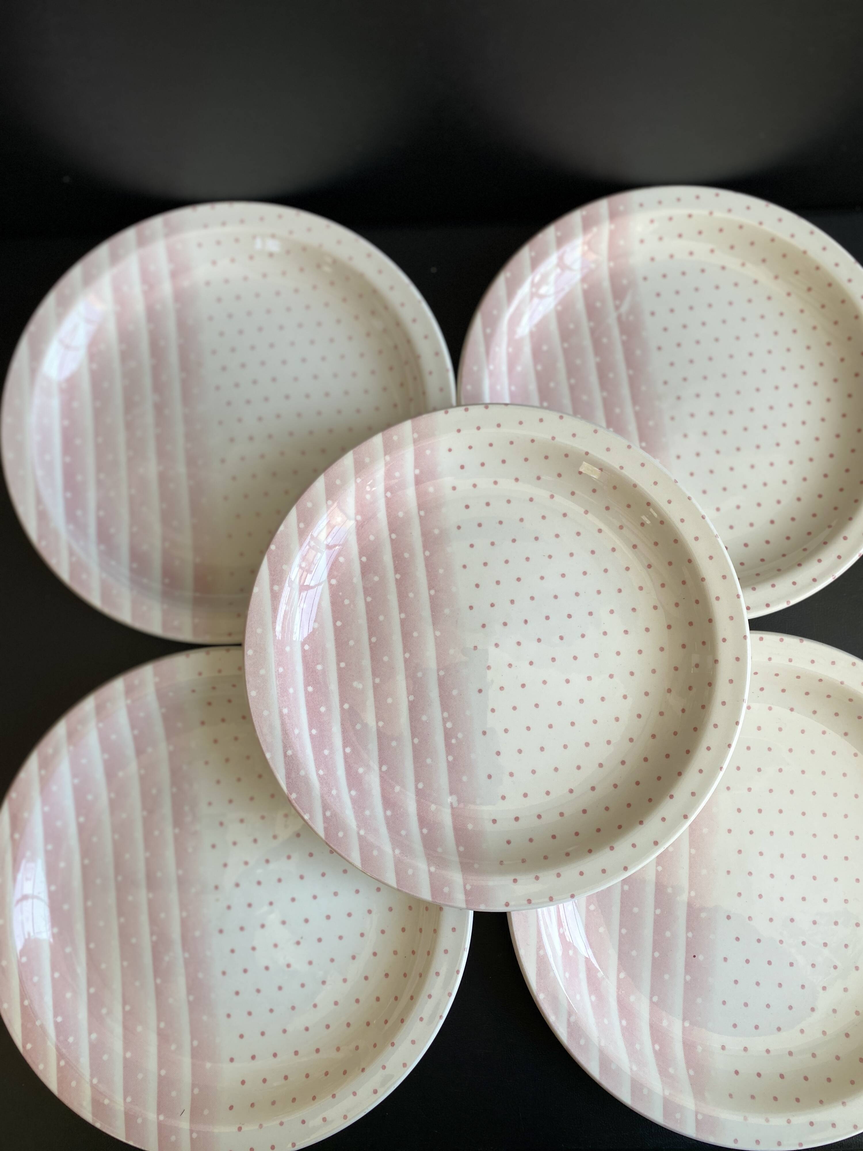 Set of Crockery Churchill England - "Pink Mix" Collection