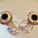 Silver metal chandeliers