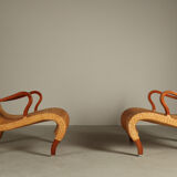 Set of two Antonio Citterio lounge chairs, B&B Italia 1993