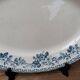 Old oval ironstone serving dish from Debray, Guadeloupe service