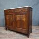 Buffet Art Déco en noyer sculpté et marbre – vers 1930