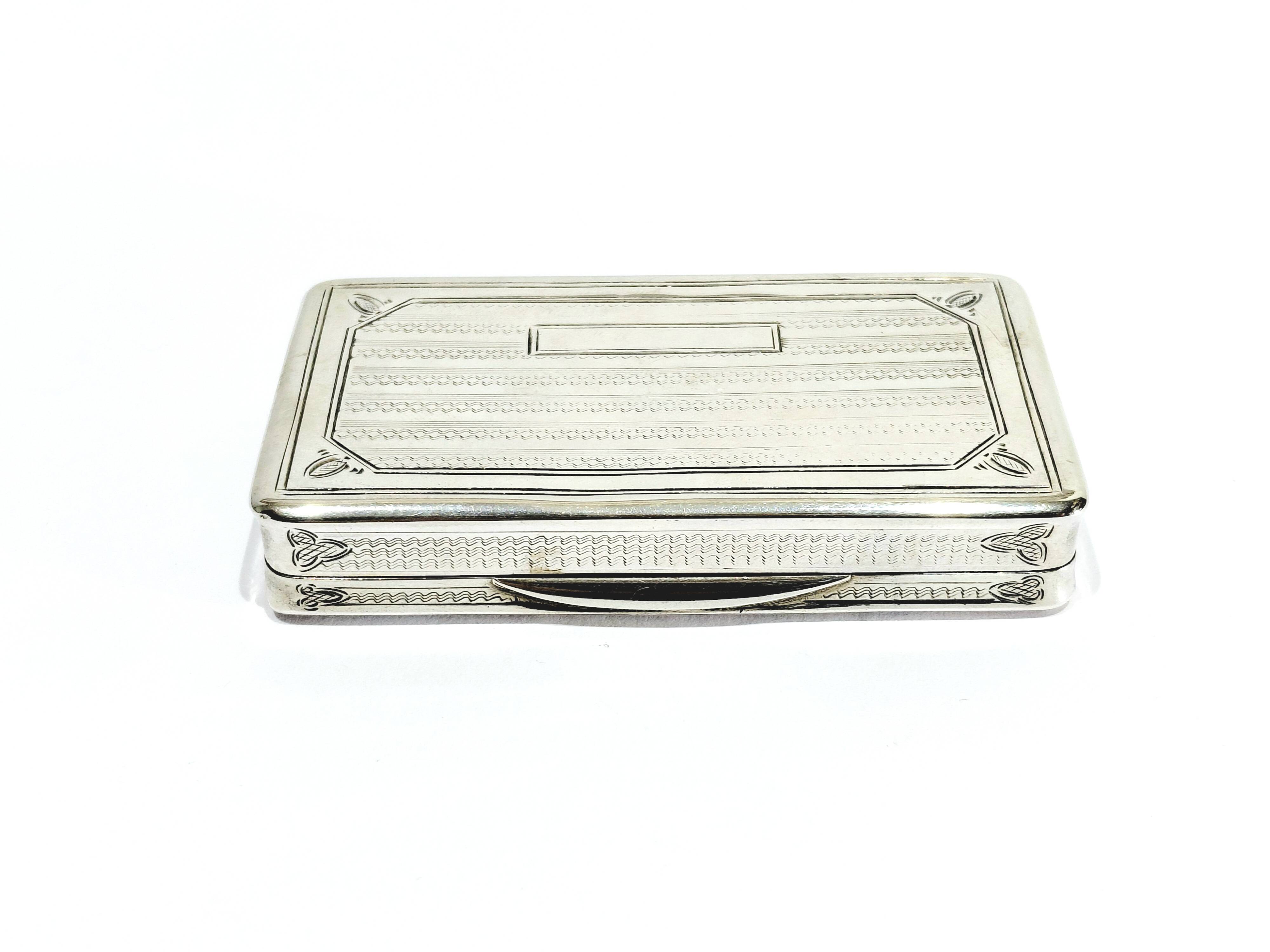 VIENNA - SILVER SNUFF BOX