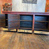 Buffet ancien chinois 3 portes + 3 tiroirs