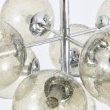 E. R. Nele Temde lustrous atomic chrome Sputnik Space Age pendant lamp tulip