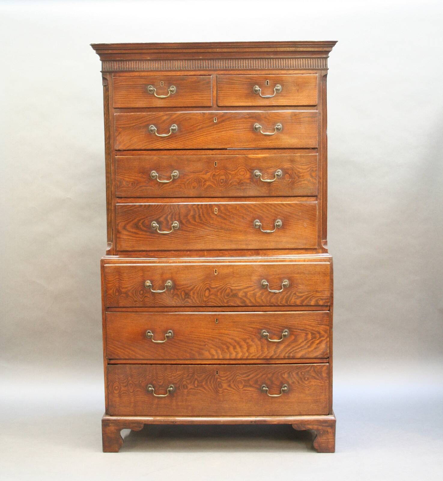 Rare George 111 Tallboy Chest Of Drawers