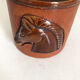 Vintage 1960 Longchamp horse leather cigarette holder - 11 x 10 cm