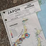 Ancienne carte mdi union indienne pakistan ceylan/japon economique